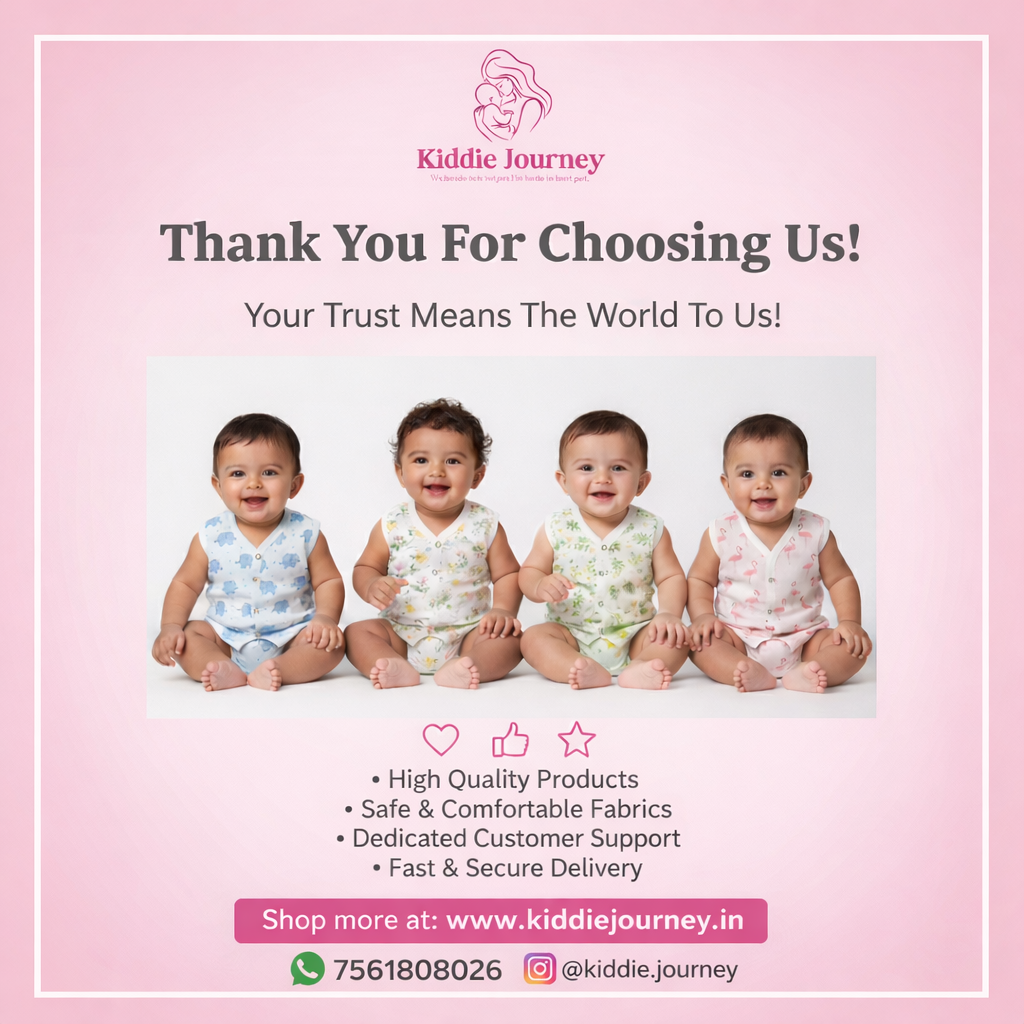 Muslin Jabla Button – 4 PC Combo for Newborn Babies (0–6 Months)