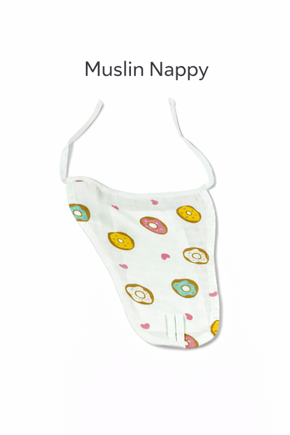 Kiddie Journey First Comfort Kit for Newborns | Muslin Jabla, Hooded Towel, Wipes, Nappy & Baby Sensory Rattle with Carry Bag (0–6 Months)